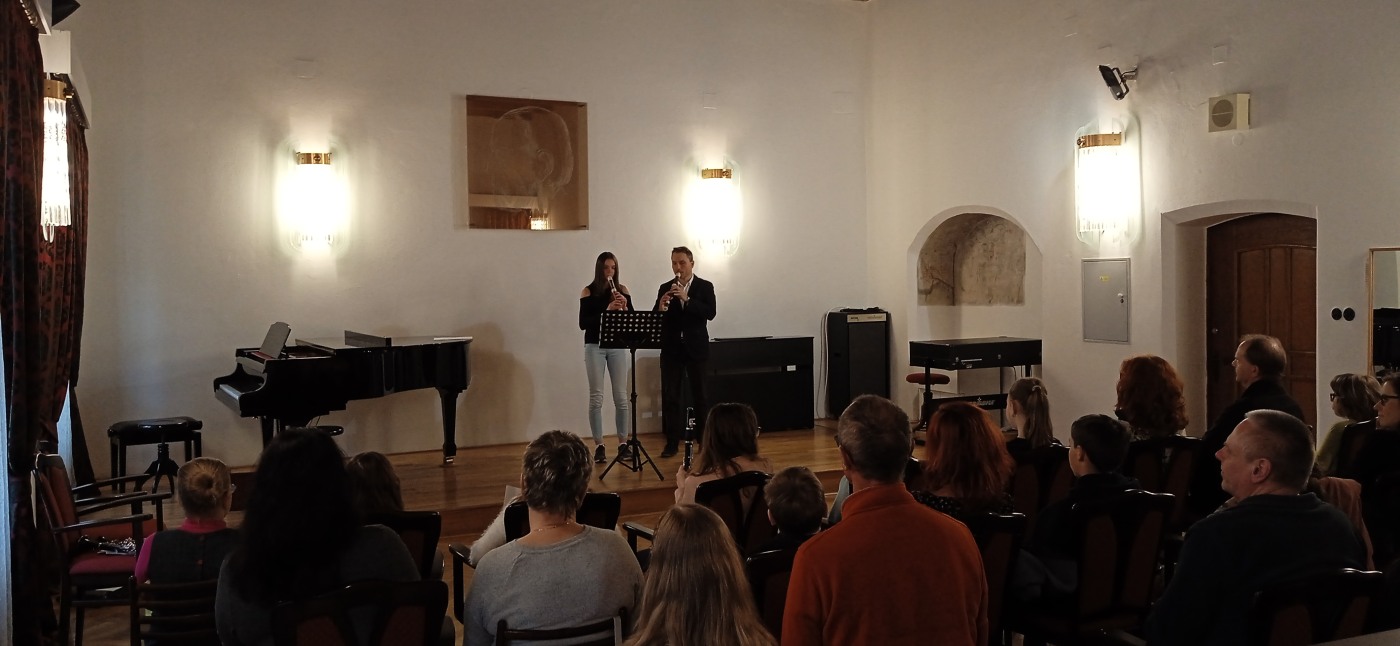 Interní koncert zobcových fléten a klarinetu